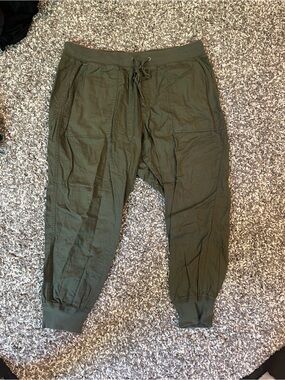 GAP Olive Green Women's Cargo Jogger Trousers